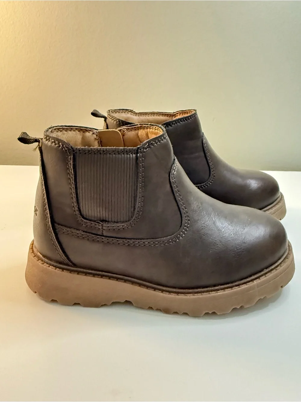 OshKosh B'gosh Brown Chelsea Boots with Tan Sole
